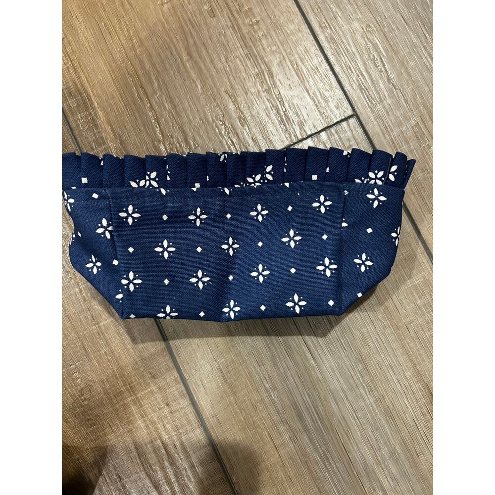 Longaberger Basket TEA SMALL KEY Liner‎ Classic Blue fabric SU